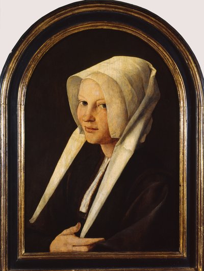 Portrait of Agatha van Schoonhoven, 1529 by Jan van Scorel